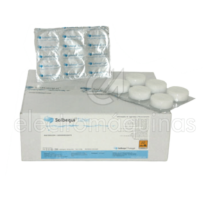 Pastilhas desinfetantes para ar condicionado Solbequi 25g, solução para limpeza e higienização do equipamento.