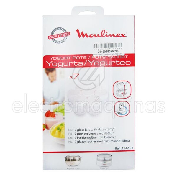 Conjunto de boiões de vidro Moulinex A14A03 - Image 2