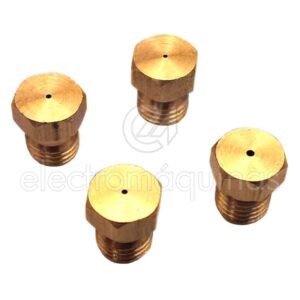 Conjunto de injetores para fogão a gás butano, compatível com diversos modelos.