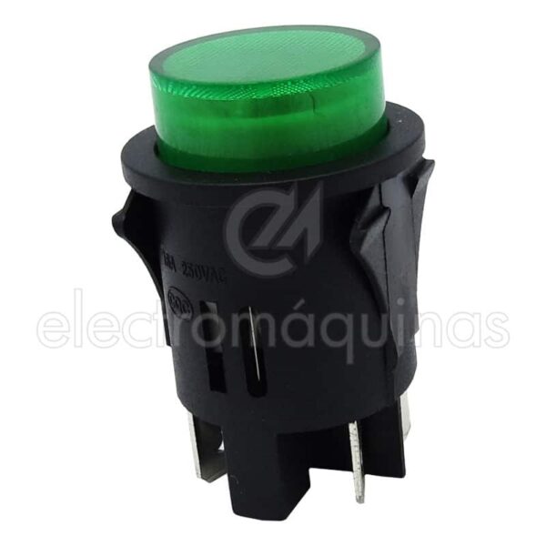 Interruptor redondo luminoso 4T 16A F074V - Image 2