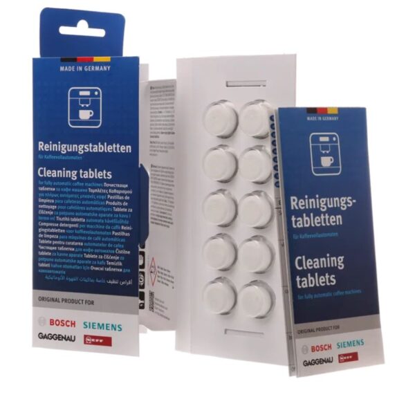 Pastilhas de limpeza para máquinas de café Bosch – Ref. 00311970 | 00312502 | 00312295 | 00311947 | 00311577 | 00311295.