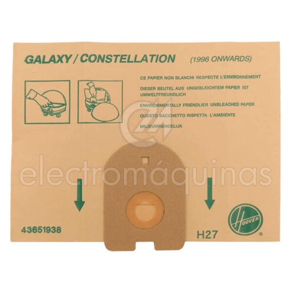 Sacos de aspirador Hoover Galaxy H27 - Image 2