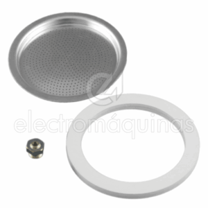 Kit de Cafeteira Universal, com Junta, Válvula e Filtro para 9 chávenas.