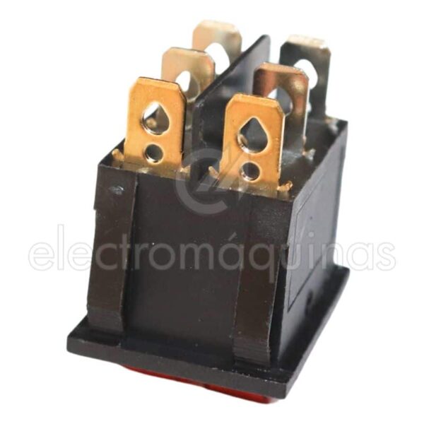 Interruptor Duplo Luminoso (Vermelho) para Aquecedor 6T 1287181707061