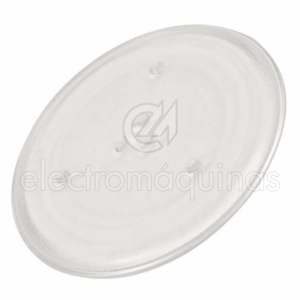 Imagem de prato de vidro para microondas com 31,5 centimetros de diametro.