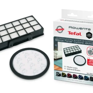Kit de filtros de substituição para aspiradores Rowenta, referência ZR903701.