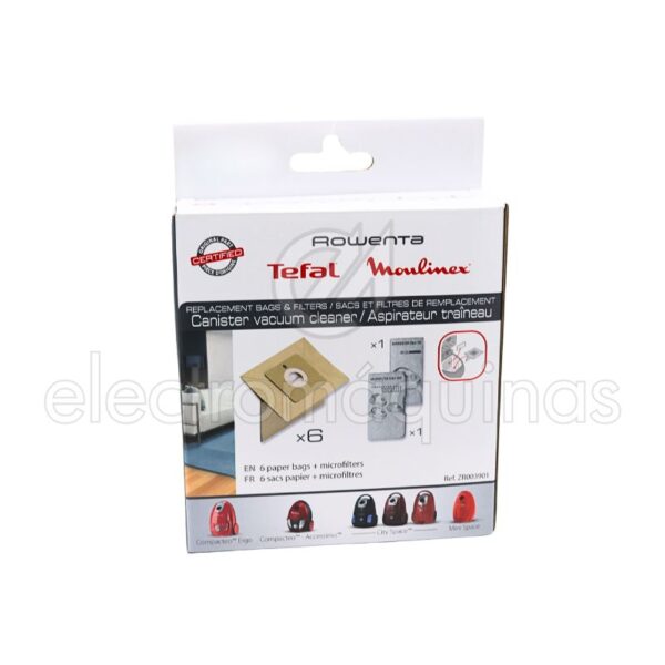Sacos de aspirador Rowenta ZR003901