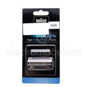 Kit de rede de corte preta Braun Interface 628 para máquinas de barbear Série 3000.