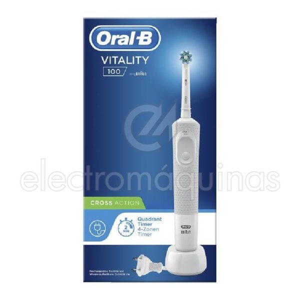 Escova de Dentes D100 Vitality Cross Action Branca 80327116 - Image 2
