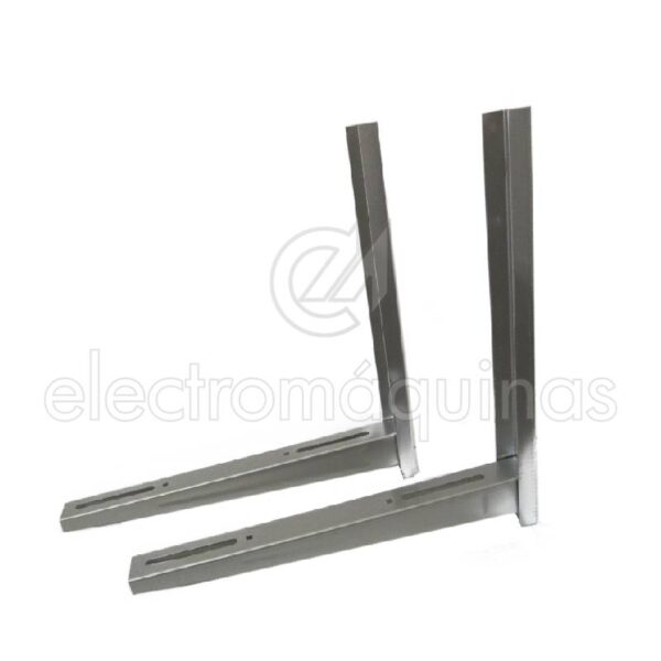 Suporte em inox para instalação de unidade de ar condicionado, medidas 45x45 cm, referência 474001450.