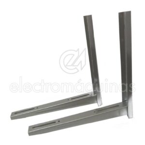 Suporte em inox para instalação de unidade de ar condicionado, medidas 50x50 cm.