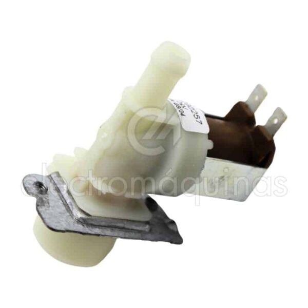 Electroválvula simples para máquina de lavar roupa 180º fina 24V, referência 0187134107285.