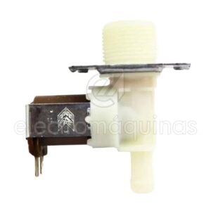 Electroválvula simples para máquina de lavar roupa 180º fina 24V, referência 0187134107285.