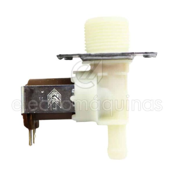 Electroválvula simples para máquina de lavar roupa 180º fina 24V, referência 0187134107285.