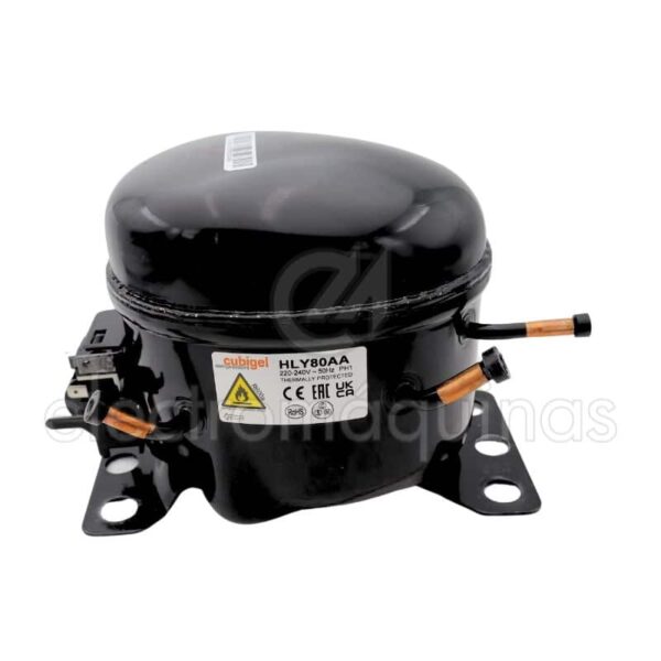 Compressor para frigoríficos, arcas e sistemas de refrigeração R600 1/6 baixa aspereza, referências BPK1111Y, HMK80AA e BFM8.