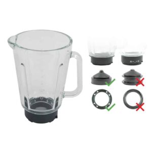 Jarro Liquidificador em Vidro com Base MS-653089