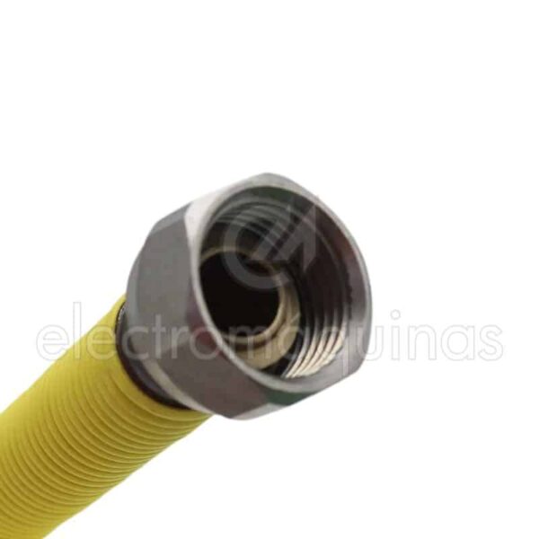 Tubo flexível universal para ligação de gás em fogões.