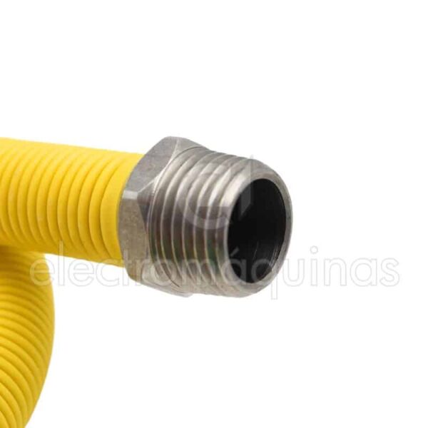 Tubo flexível universal para ligação de gás em fogões.