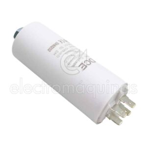 Condensador 30 microfarads (30MF) para máquinas de lavar e secar roupa, referência 0187095512184.