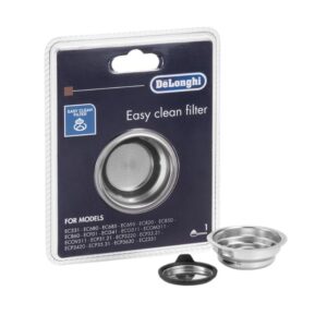 Filtro Easy Clean para 1 chávena, compatível com máquinas de café DeLonghi, referência 5513280991.