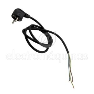 Cabo com ficha 3x1 em silicone de 1,25 m.