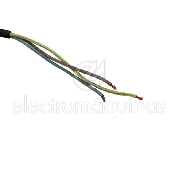 Cabo com ficha 3x1 em silicone de 1,25 m.