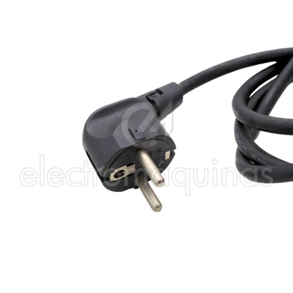 Cabo com ficha 3x1 em silicone de 1,25 m.