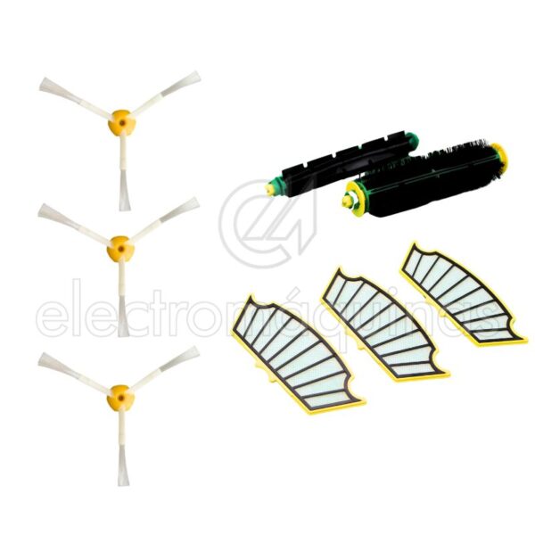Kit de filtro e escova para aspirador Roomba série 500 – Ref. 531000100.