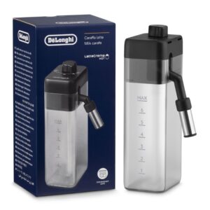 Jarro de leite automático Delonghi AS00006308 / DLSC031 — recipiente transparente com tampa e sistema integrado para espuma automática de leite.