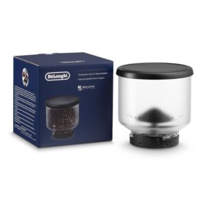 Depósito de grãos Delonghi Rivelia DLSC403 / AS00006310 — recipiente transparente com tampa para armazenamento e alimentação de grãos de café na máquina.