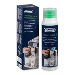 Frasco Eco Multiclean Delonghi DLSC550 — detergente líquido multiusos para limpeza de máquinas de café, sistemas de leite e superfícies