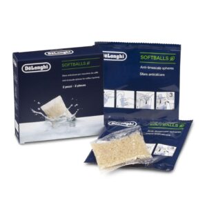 Esferas anti-calcário Delonghi DLSC551 / 5513282331 — bolas filtrantes reutilizáveis para reduzir a formação de calcário no depósito de água.