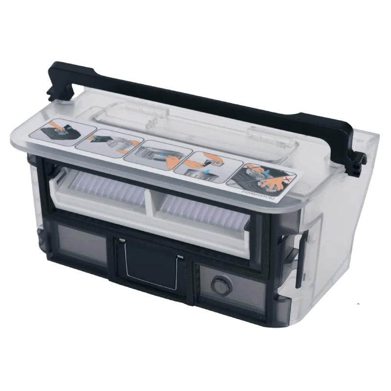 Imagem do compartimento para pó SS-2230003414 Rowenta, pronto para esvaziamento e limpeza