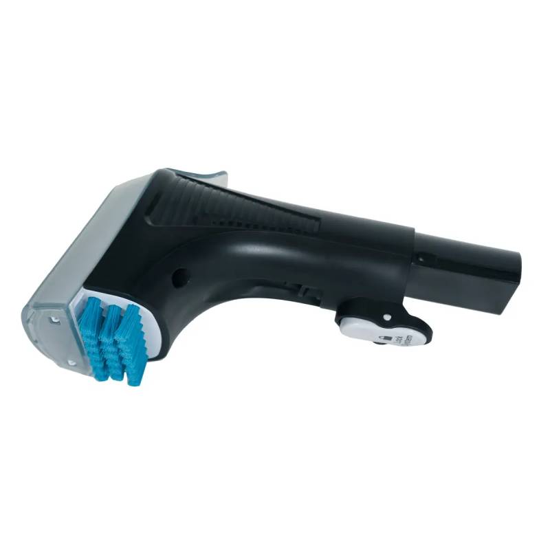 Imagem da escova pequena SS-9100057222 Rowenta encaixada na máquina de limpeza de carpetes, utilizada para manchas difíceis