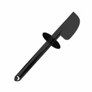 Imagem da espátula preta MS-652130 Moulinex, prática para retirar restos de alimentos e espalhar caldas ou cremes