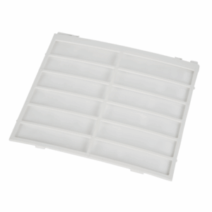 Imagem do filtro CS-10001048 Rowenta, mostrando posição na parte traseira do desumidificador e fácil manutenção