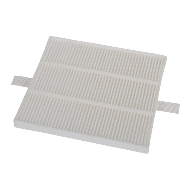 Imagem do filtro CS-10001051 Rowenta encaixado no desumidificador, garantindo retenção de partículas e bom funcionamento