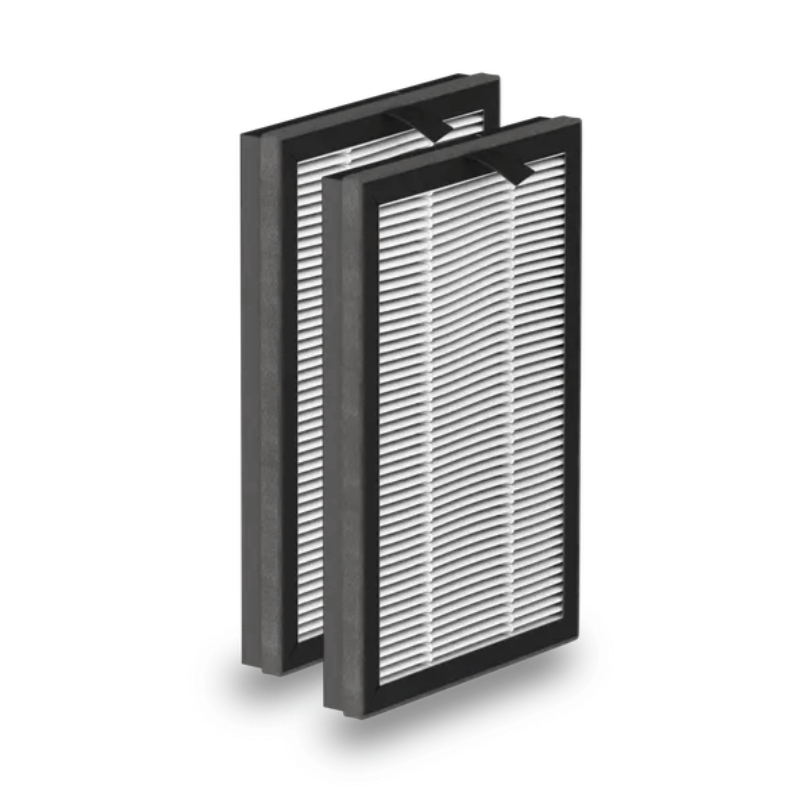 Imagem do filtro Rowenta Allergy + XD6074F0 instalado em purificador de ar, para melhoria da qualidade do ar interior