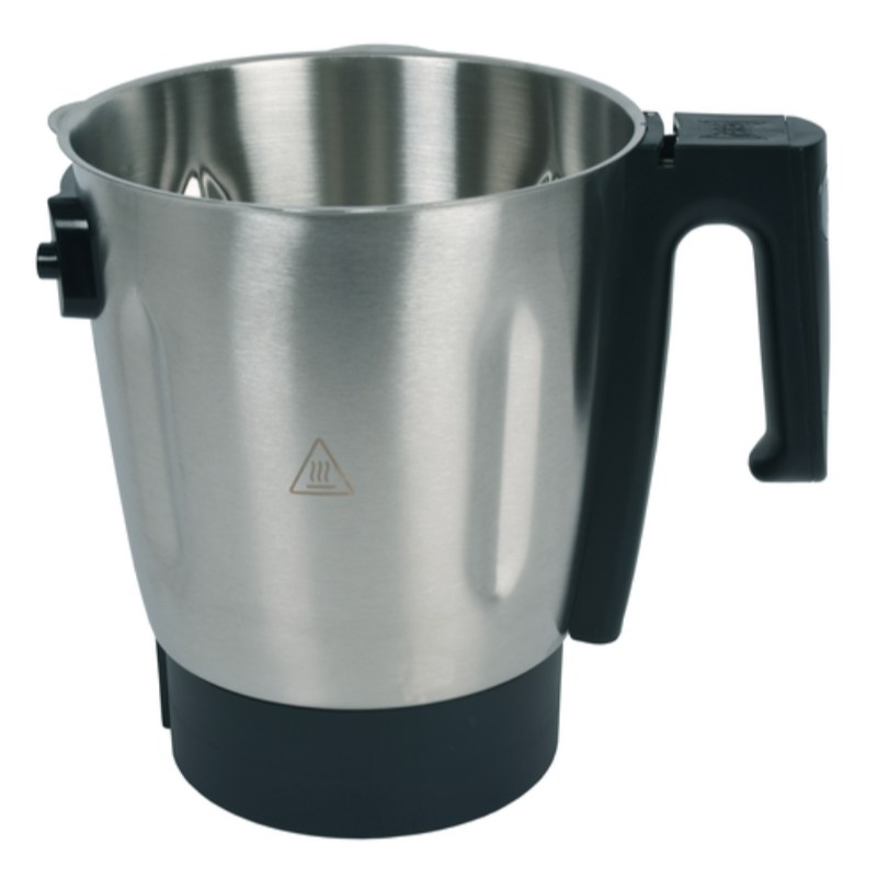 Imagem do jarro de aço inoxidável MS-652643 do liquidificador Moulinex, capacidade total 3,6 L, utilizável 2 L