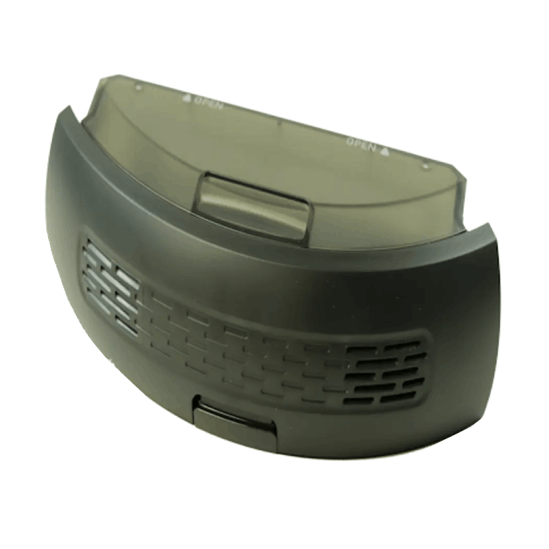 Imagem do recipiente para pó RS-2230001061 Rowenta removido do aspirador robot, pronto para esvaziamento