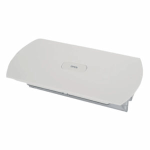 Imagem do recipiente para pó branco SS-2230002594 Rowenta removido do aspirador robot, pronto para esvaziamento