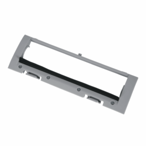 Imagem da tampa de escova cinzenta RS-2230001947 Rowenta encaixada no aspirador robot, protegendo a escova principal