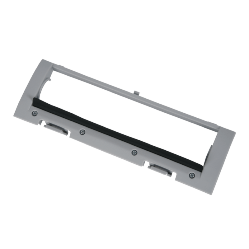 Imagem da tampa de escova cinzenta RS-2230001947 Rowenta encaixada no aspirador robot, protegendo a escova principal