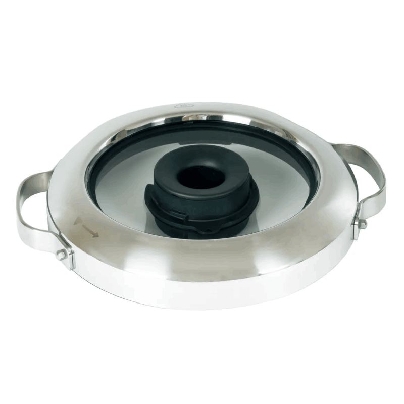 Imagem da tampa em inox MS-8030001551 para Companion Touch XL, com junta integrada para vedação