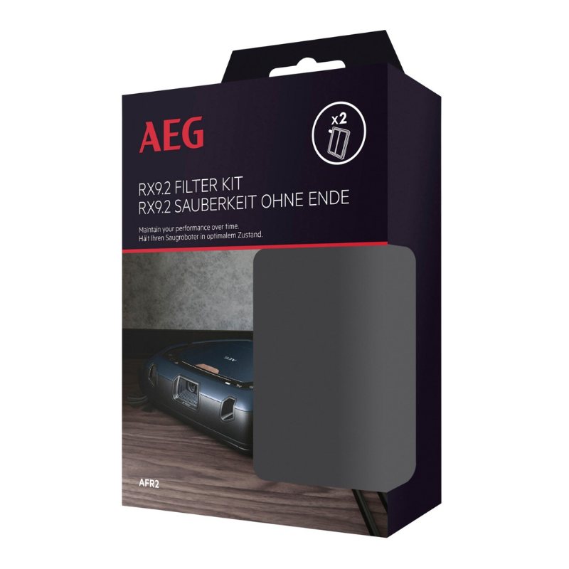 Kit filtros para aspirador robot AEG RX9.2 AFR2, substituição fácil e eficiente