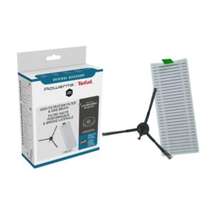 Kit escova lateral e filtro de alto desempenho para aspirador robot Rowenta referência ZR185002
