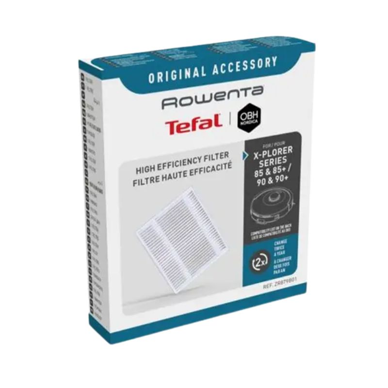 Filtro de alta eficiência para aspirador robot Rowenta ZR879B01, acessório de substituição para limpeza eficaz do ar.