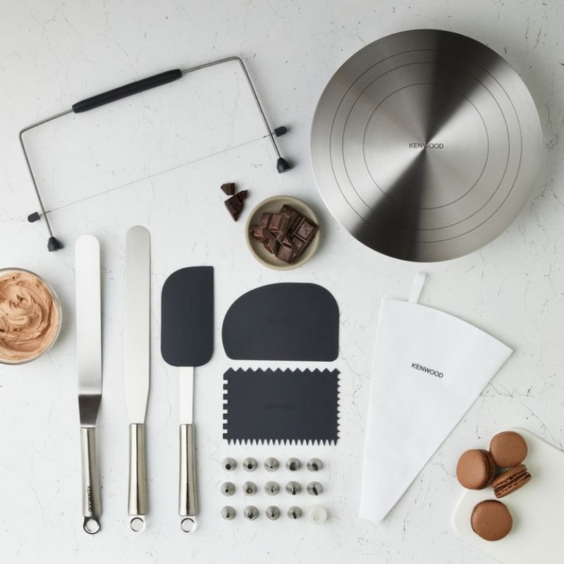 Kit de decoração de bolo para robot de cozinha Kenwood AS00002755 acessório original