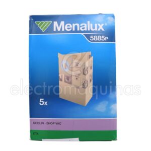 Saco para aspirador Goblin 9638919, embalagem com 5 unidades para substituição e manutenção.