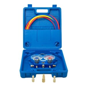 Maleta com manómetro de pressão bidirecional Value VMG-2-R32-B / OXYKITR32B 022.02.0032, equipamento para refrigeração e climatização.
